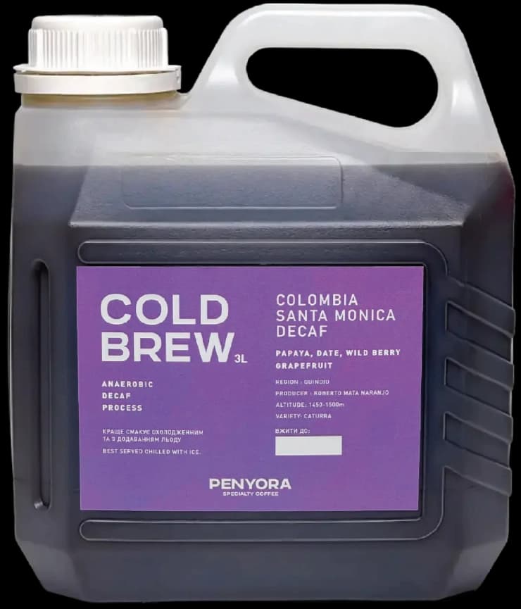COLD BREW COLOMBIA SANTA MONICA DECAF 3L