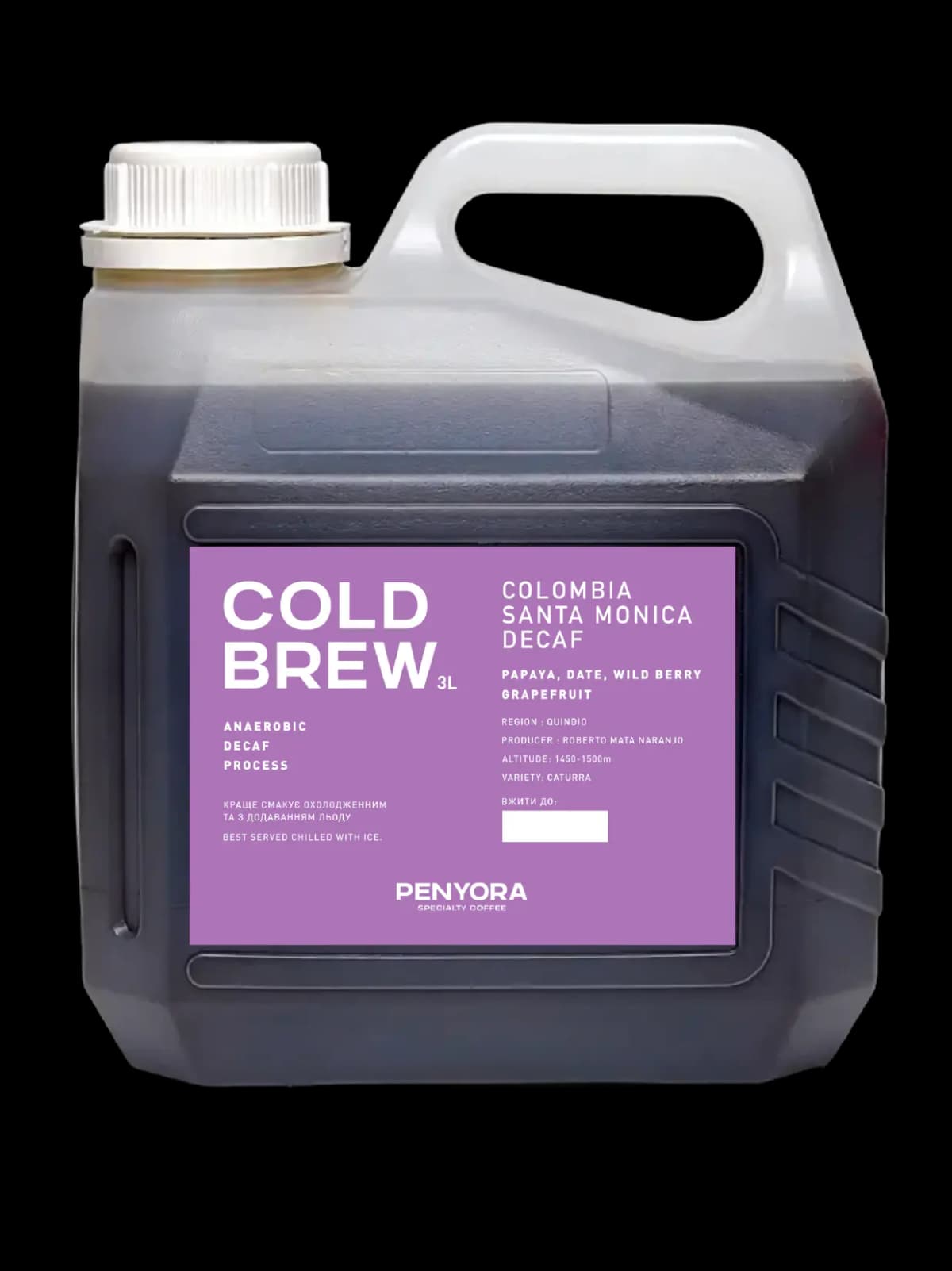 COLD BREW COLOMBIA SANTA MONICA DECAF 3L