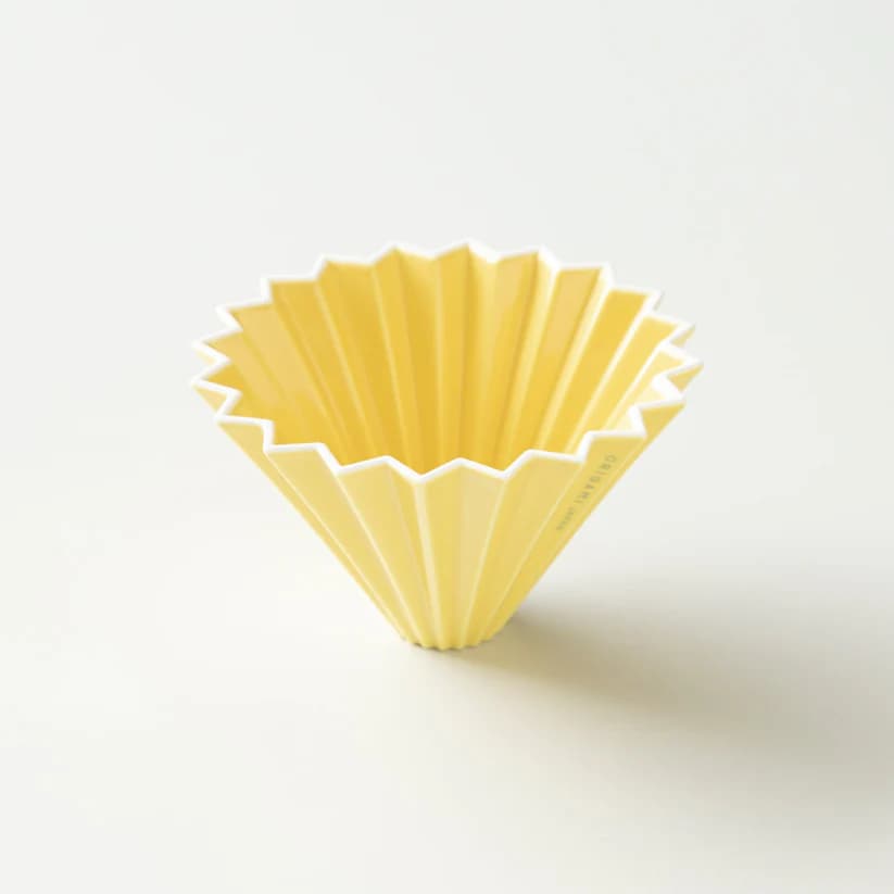 ORIGAMI Porcelain Dripper Yellow