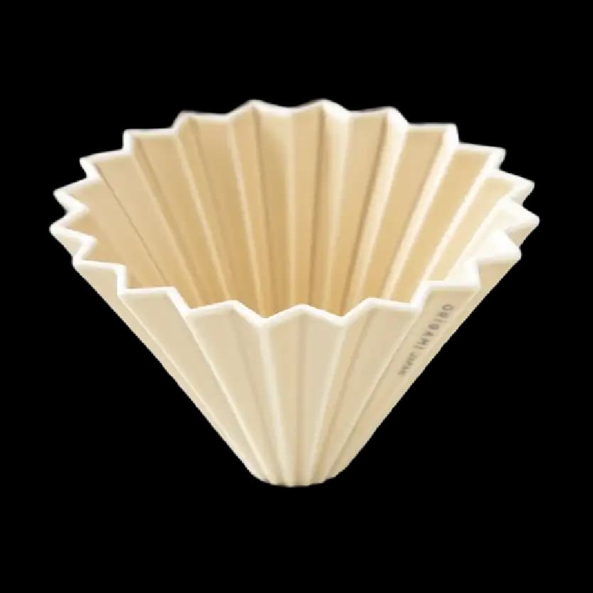 ORIGAMI PORCELAIN DRIPPER MATTE BEIGE