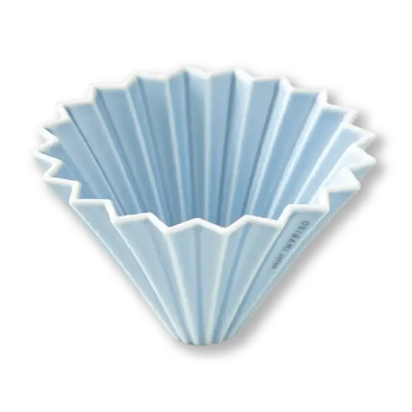 ORIGAMI PORCELAIN DRIPPER MATTE BLUE