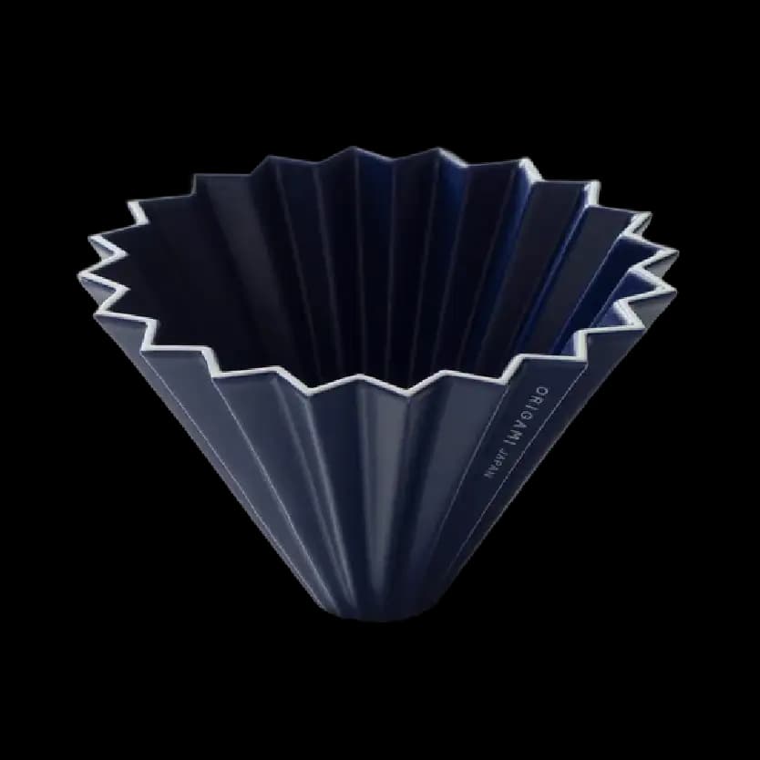 ORIGAMI PORCELAIN DRIPPER MATTE NAVY
