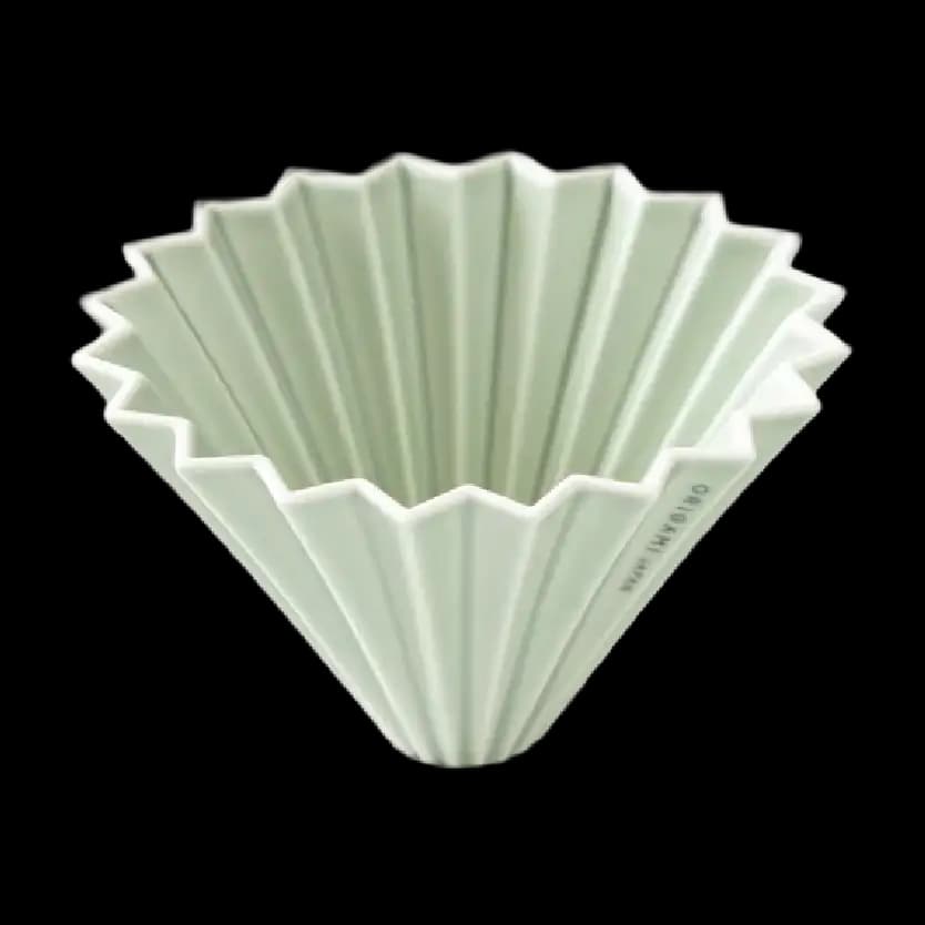 ORIGAMI PORCELAIN DRIPPER MATTE GREEN