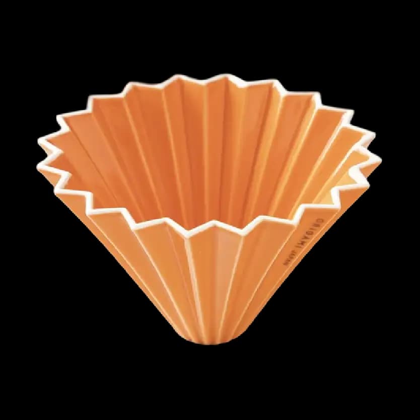 ORIGAMI PORCELAIN DRIPPER ORANGE