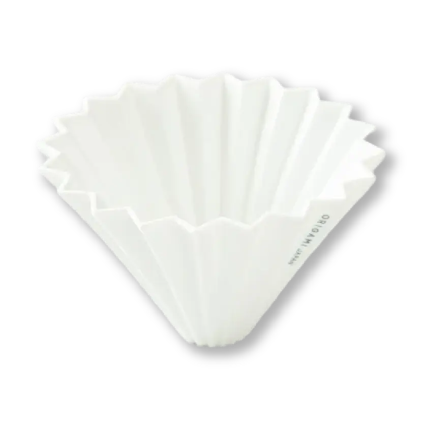 ORIGAMI PORCELAIN DRIPPER WHITE